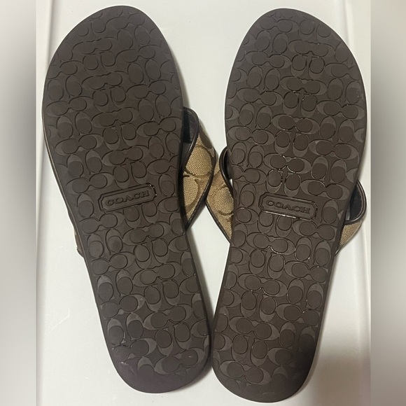 Coach Jolie Women's C Signature Brown Sandals, Size 11B - Picture 9 of 9